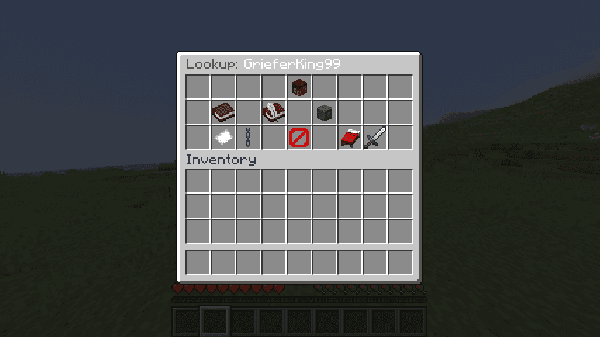 In-game — player lookup GUI